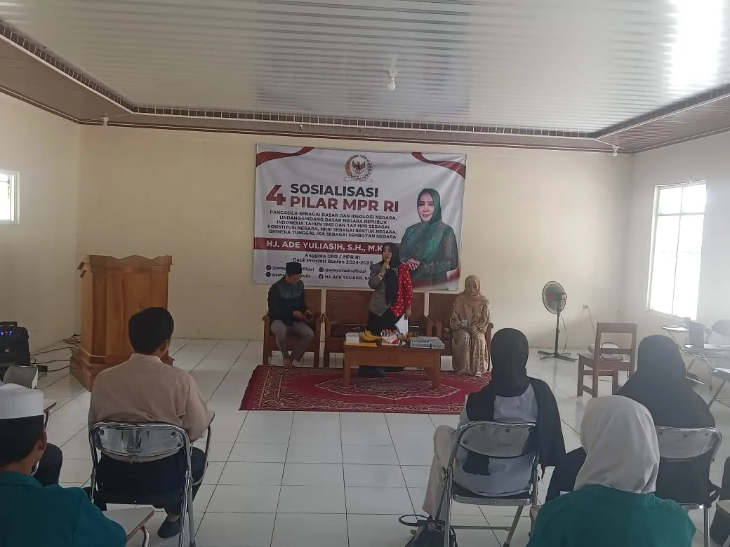 Ade Yuliasih Anggota DPD RI Sosialisasikan 4 Pilar MPR RI di Yayasan Anak Bangsa Yan Banten