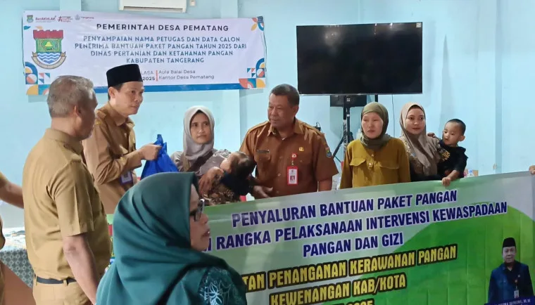 Pemkab Tangerang Bantu 150 Paket Pangan 3 Desa di Kecamatan Tigaraksa