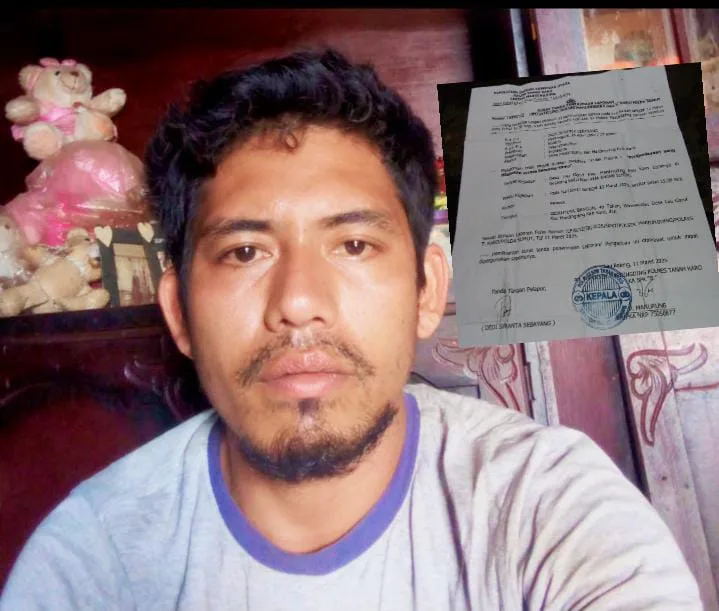 Korban Penganiayaan Dedi Suranta Sebayang Kecewa Kinerja Polsek Mardinding,Sudah Sebulan Pelaku Masih Berkeliaran