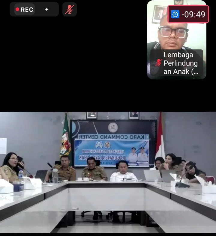 LPAI Kabupaten Karo Ikuti Verifikasi Lapangan Hybrid Evaluasi KLA 2025 Secara Daring Melalui Zoom Meeting