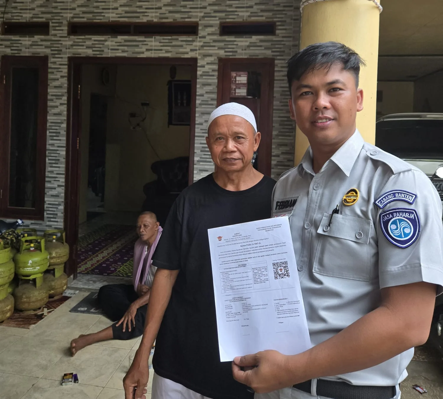 Jasa Raharja Samsat Pandeglang Melaksanakan Kegiatan SIGAP Prioritas Di Kp Palanyar Kec Cipeucang Kabupaten Pandeglang