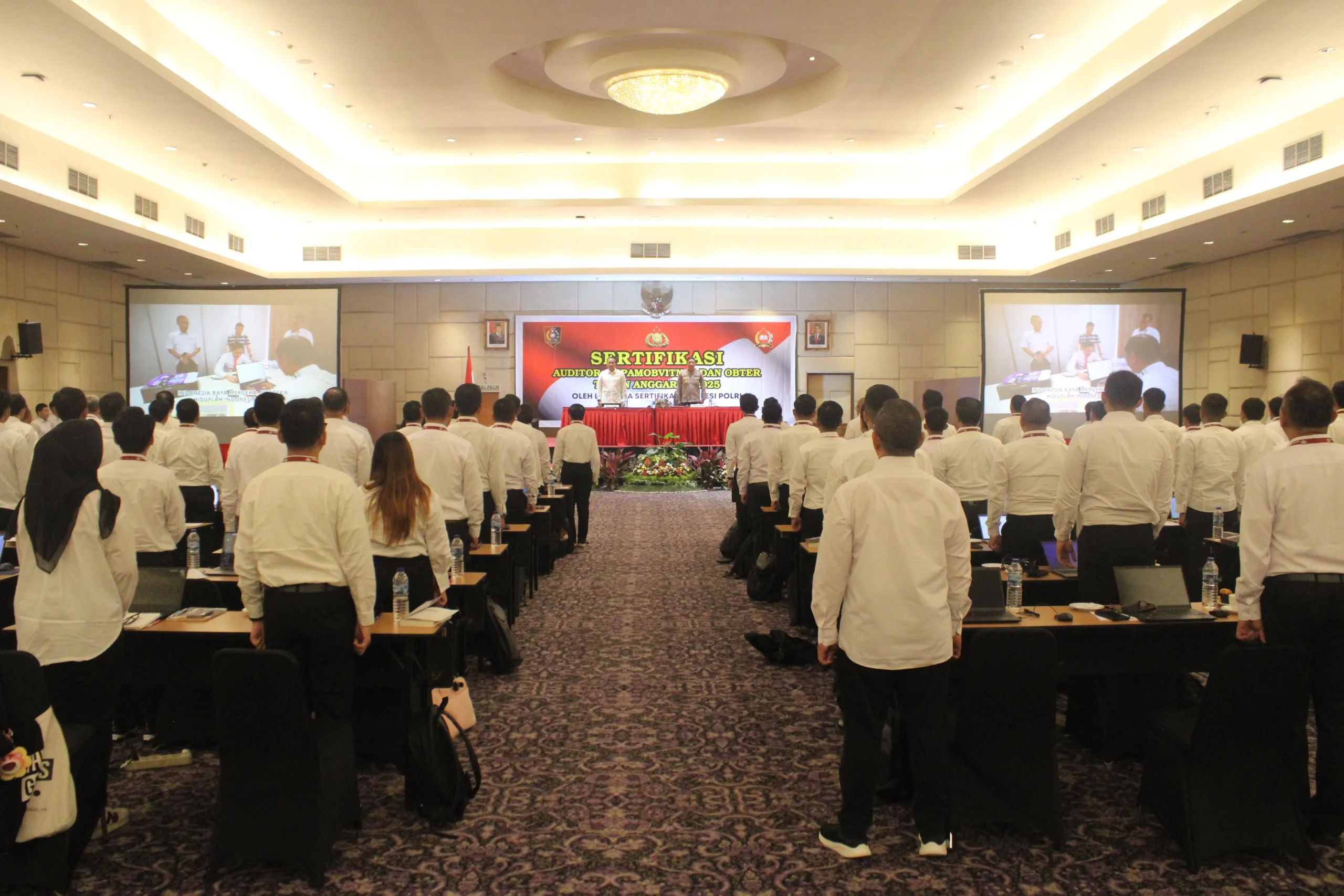 Baharkam Polri Gelar Sertifikasi Kompetensi Bagi Auditor SMP Obvitnas dan Obter Gelombang I