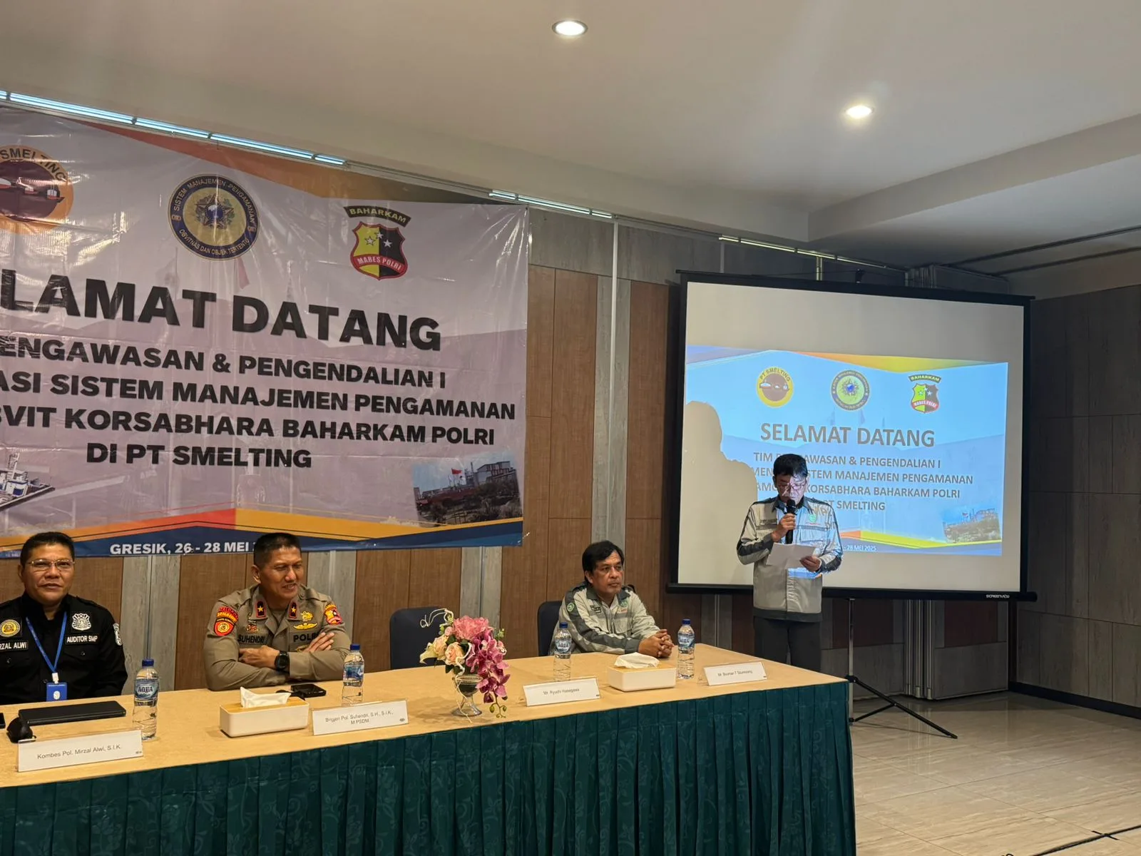 Buka Wasdal SMP di PT Smelting, Dirpamobvit Korsabhara Baharkam Polri: Guna Memastikan Keamanan Pada Obvitnas dan Obter