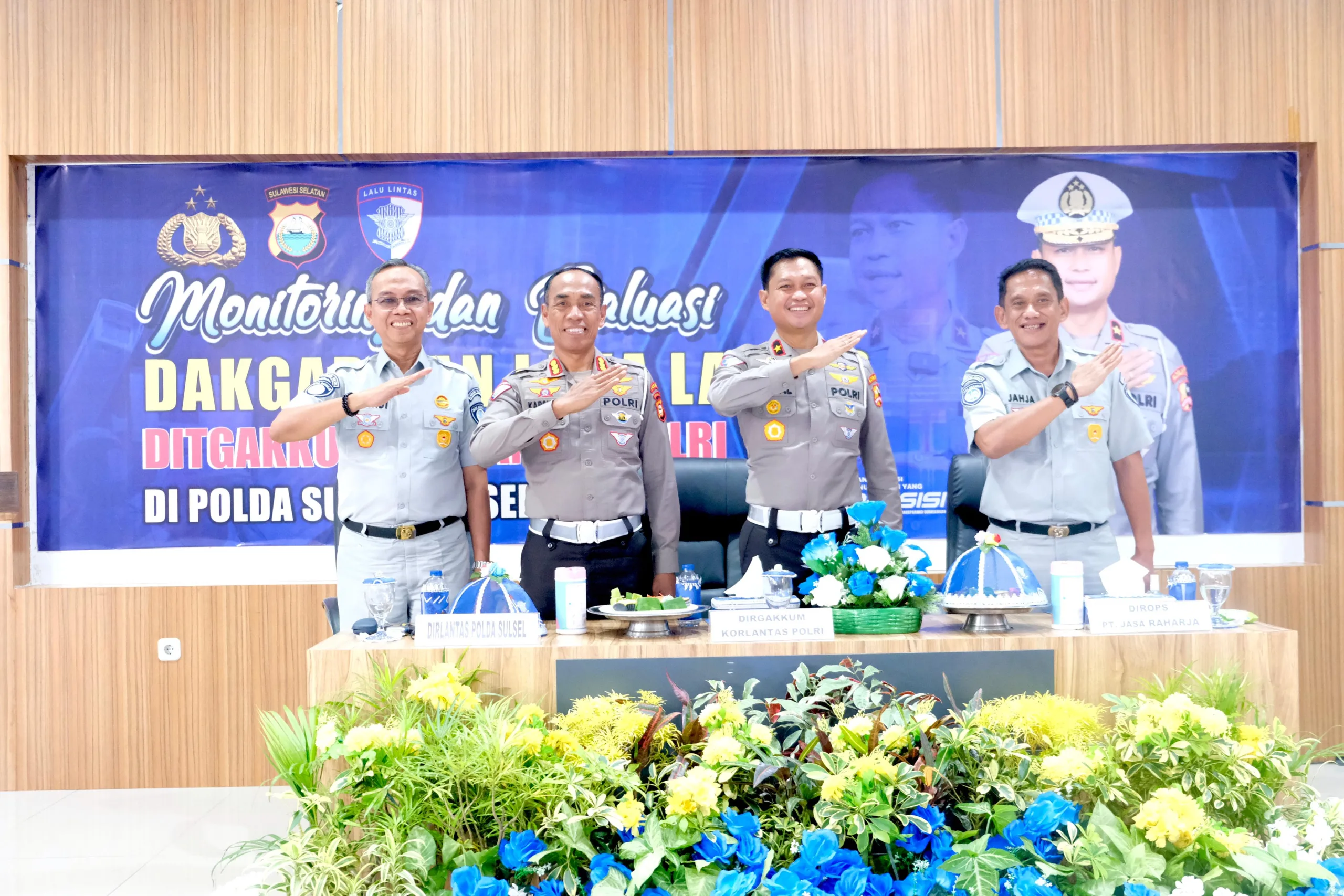 Jasa Raharja Hadir dalam Monev Gakkum Korlantas Polri di Polda Sulawesi Selatan, Perkuat Sinergi Keselamatan Lalu Lintas