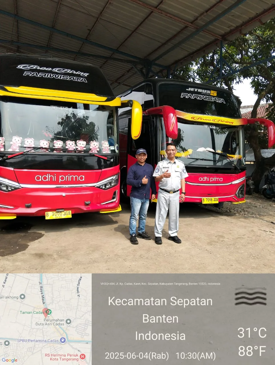 Pastikan Keterjaminan Penumpang Angkutan Umum, Jasa Raharja Tangerang Lakukan Kunjungan ke PO Adhi Prima