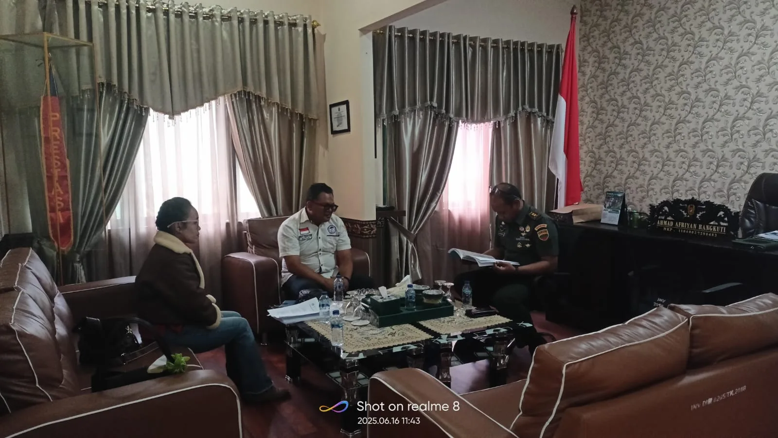 Menjelang Pengukuhan, LPA Kabupaten Karo Audensi ke Ruang Dandim 0205 Tanah Karo