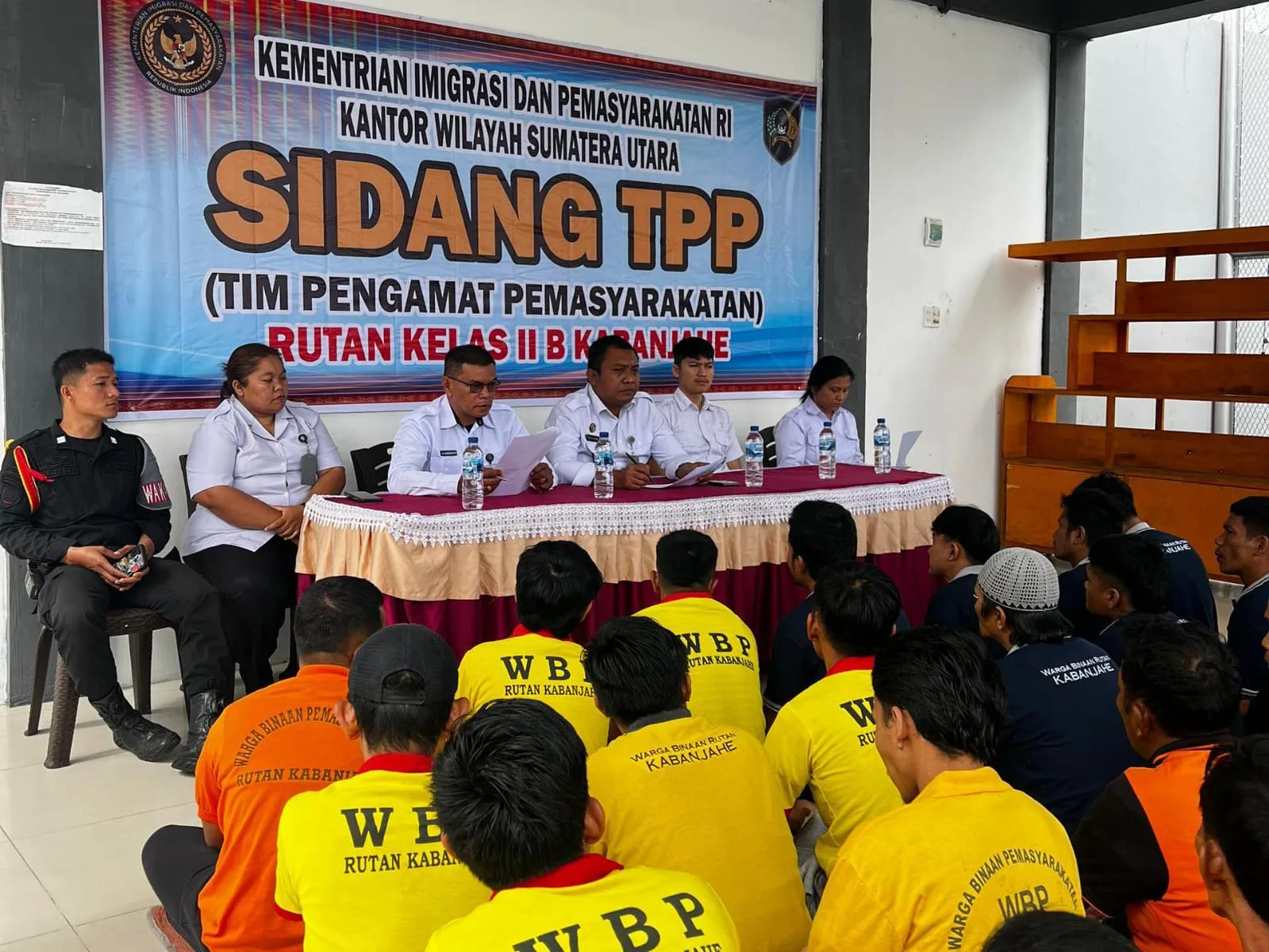 Sebanyak 38 Warga Binaan Rutan Kabanjahe Jalani Sidang Tim Penyemangat Pemasyarakatan
