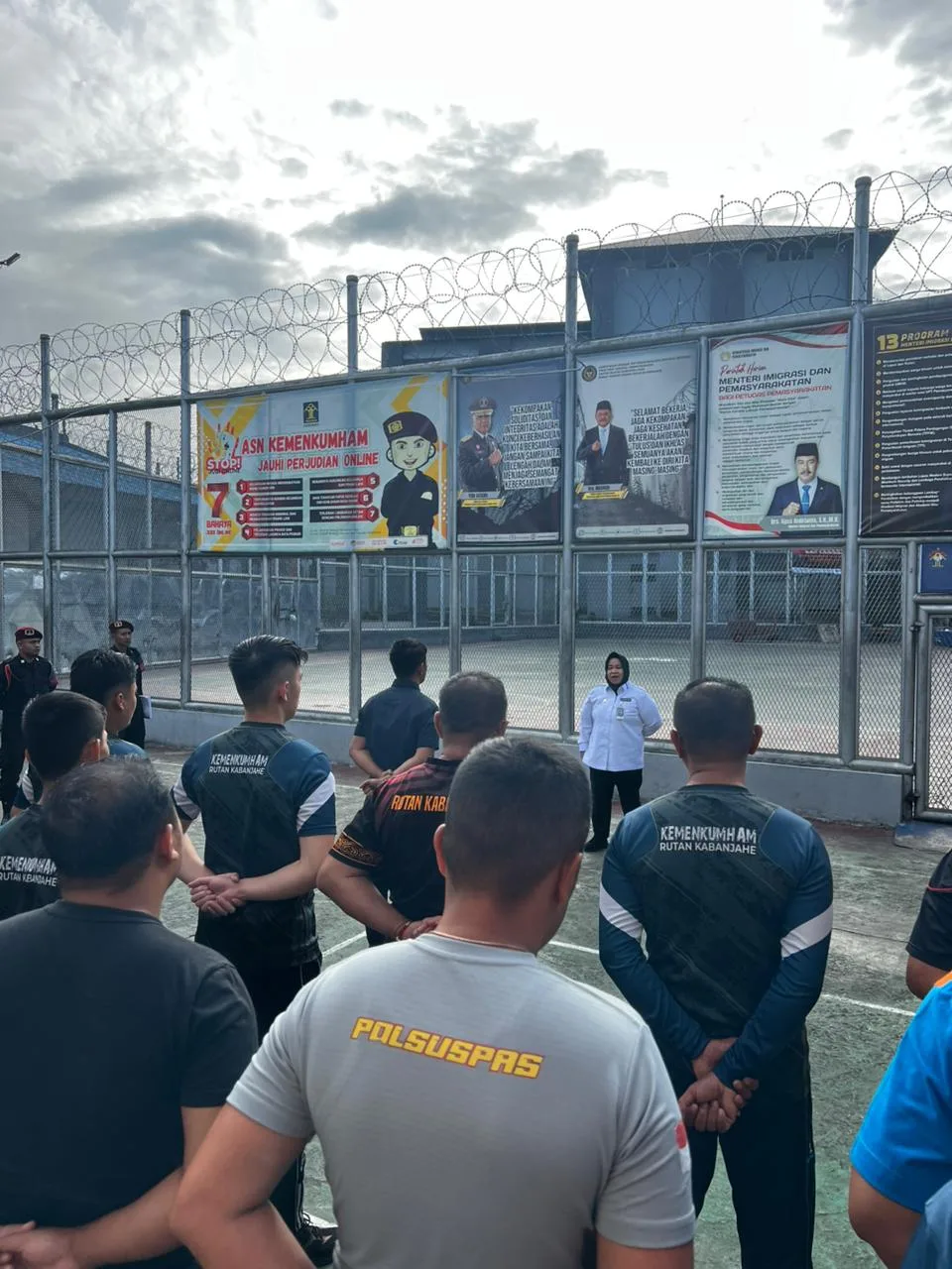 Dirkeswat Ditjenpas Kunjungi Rutan Kabanjahe, Pimpin Apel Pagi dan Penguatan Tugas dan Fungsi