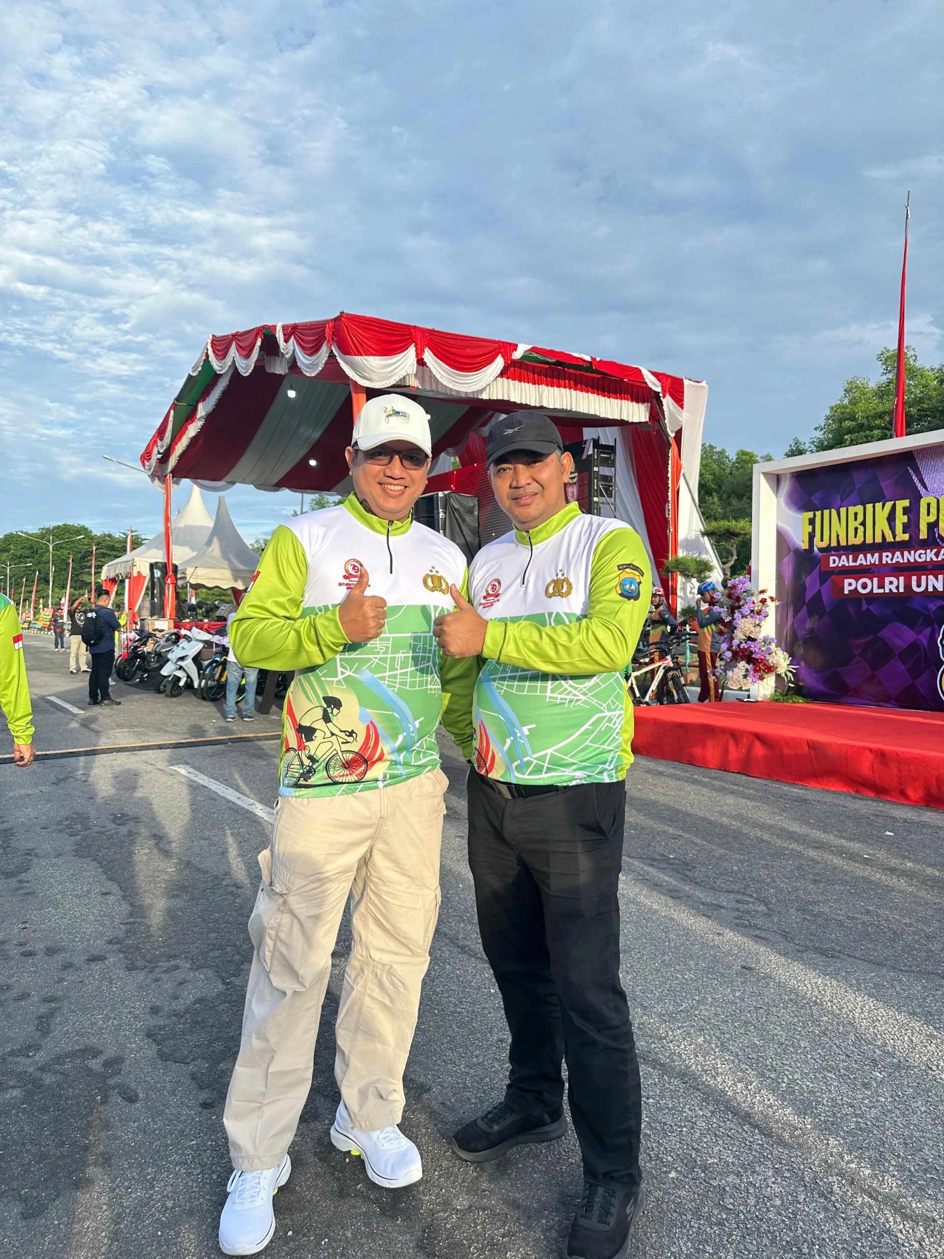 Imigrasi Tanjung Balai Karimun Ikuti Fun Bike HUT Bhayangkara Ke-79