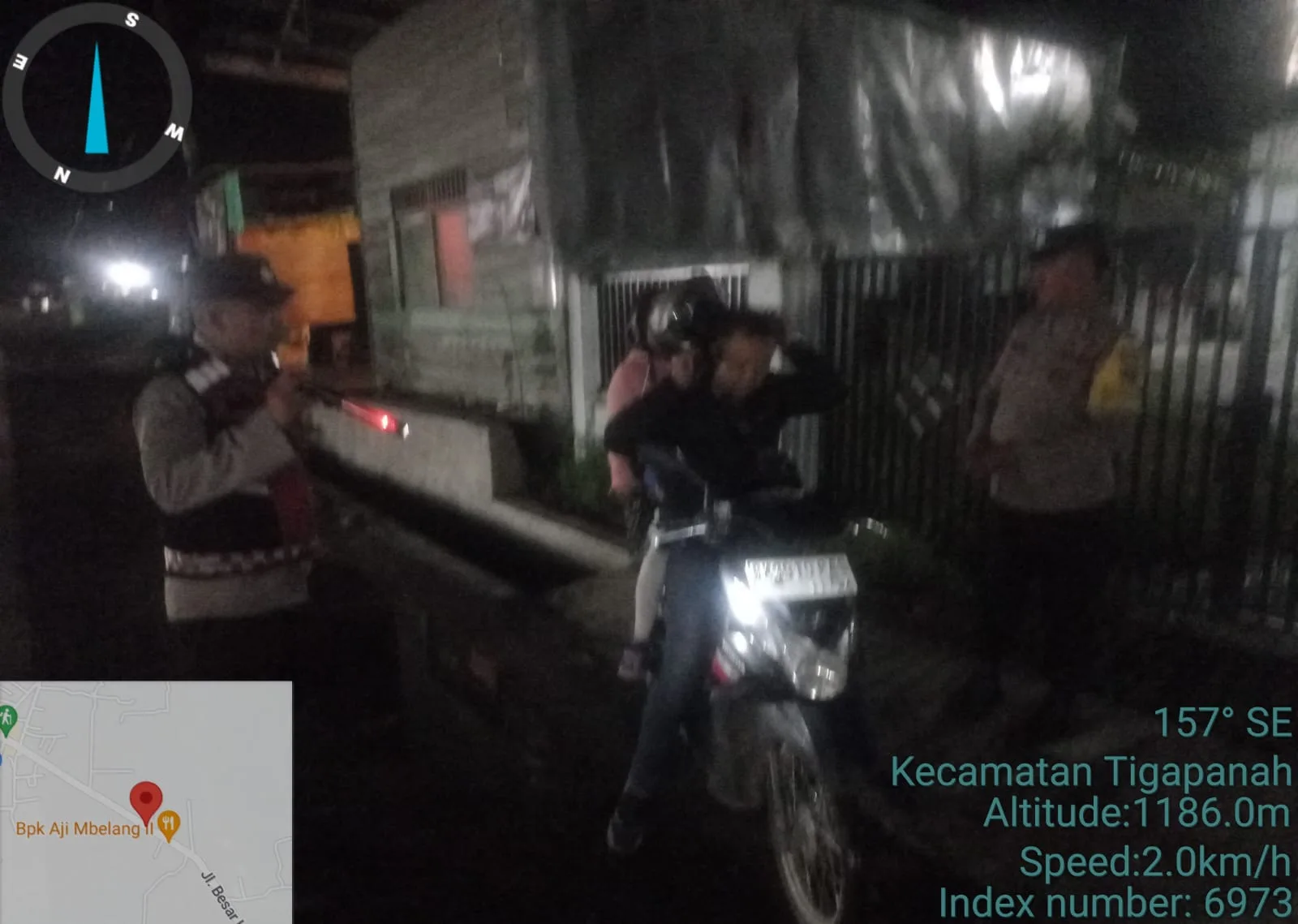 Patroli Malam Polsek Tigapanah Antisipasi Geng Motor, Begal, dan Balap Liar di Jalur Kabanjahe-Merek