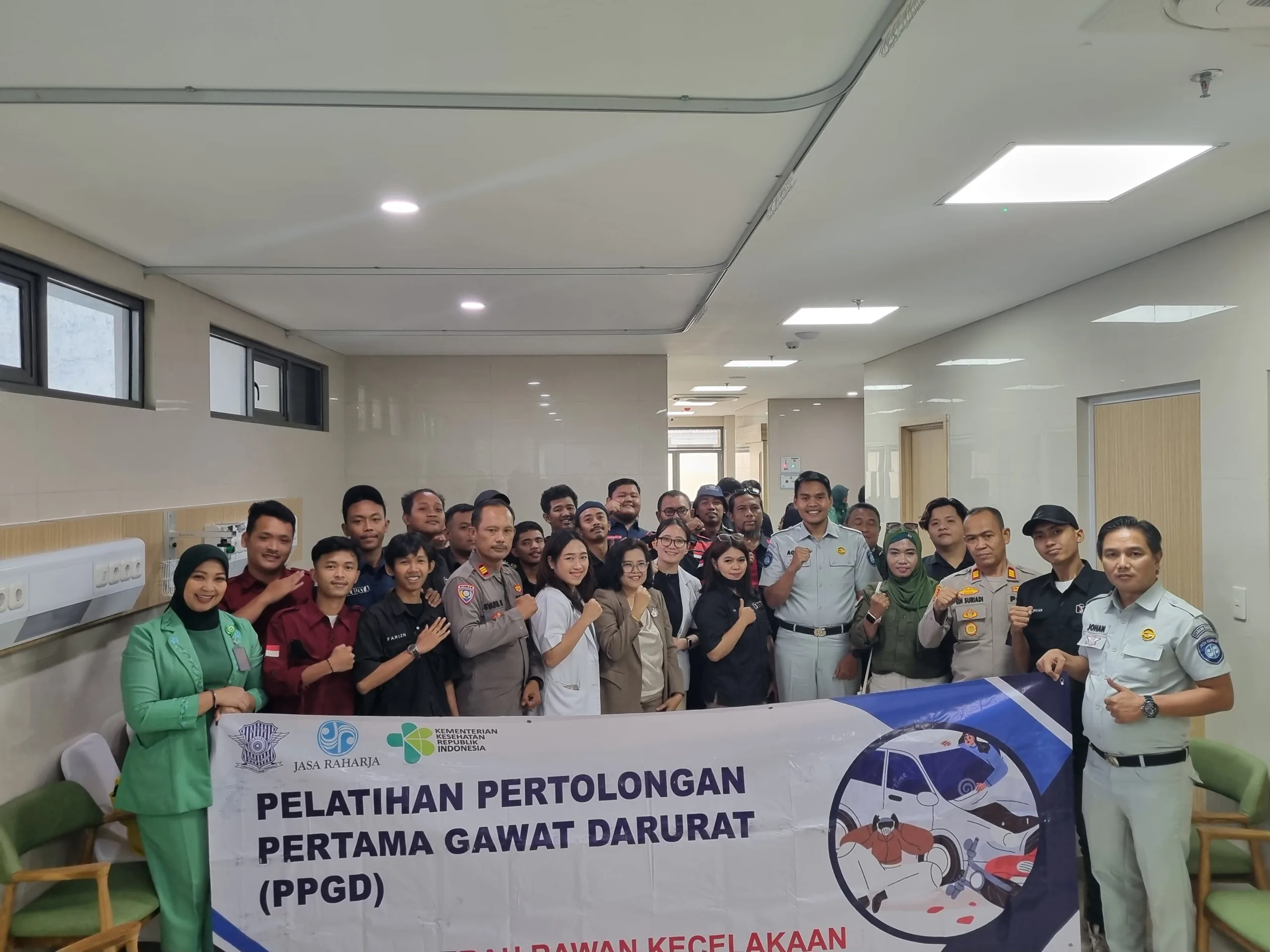 Jasa Raharja Gelar Sosialisasi Alur Penjaminan dan Pelatihan Penanganan Pada Gawat Darurat di RS Hermina Ciledug