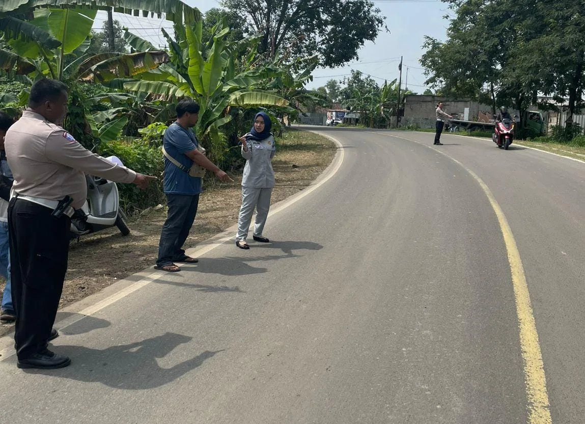 Pastikan Santunan, Jasa Raharja Tinjau TKP Kecelakaan Tabrak Lari di Citeras