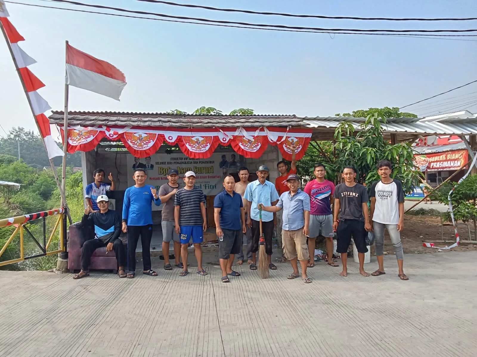 Semangat Gotong Royong Menyambut Perayaan HUT RI ke 80 di Perumahan Senopati Estate