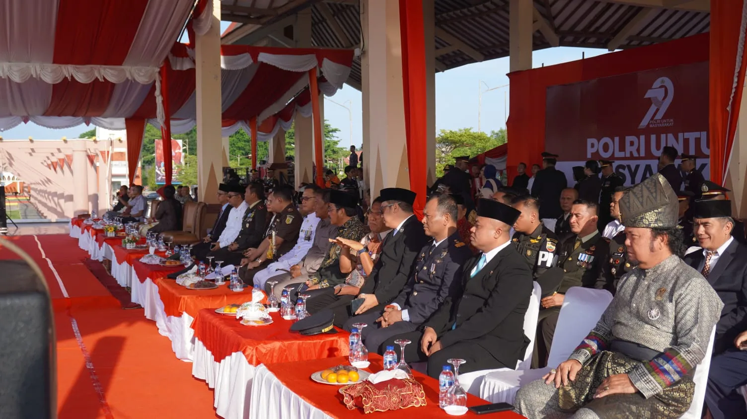 Kepala Imigrasi Tanjung Balai Karimun Hadiri Upacara HUT Bhayangkara Ke-79
