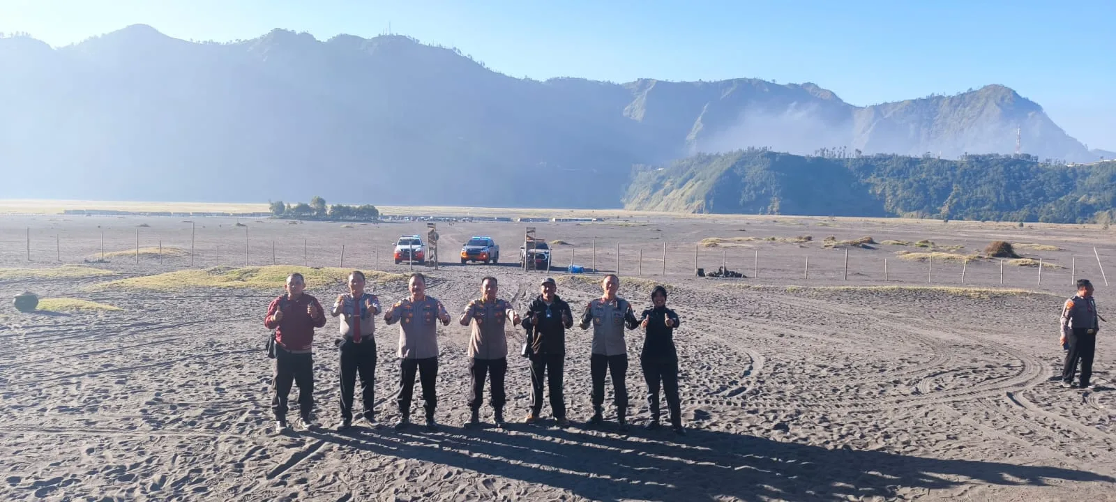 Guna Memastikan Keamanan Pada Wisatawan, Ditpamobvit Korsabhara Baharkam Polri Lakukan Pengecekan di Taman Nasional Bromo Tengger