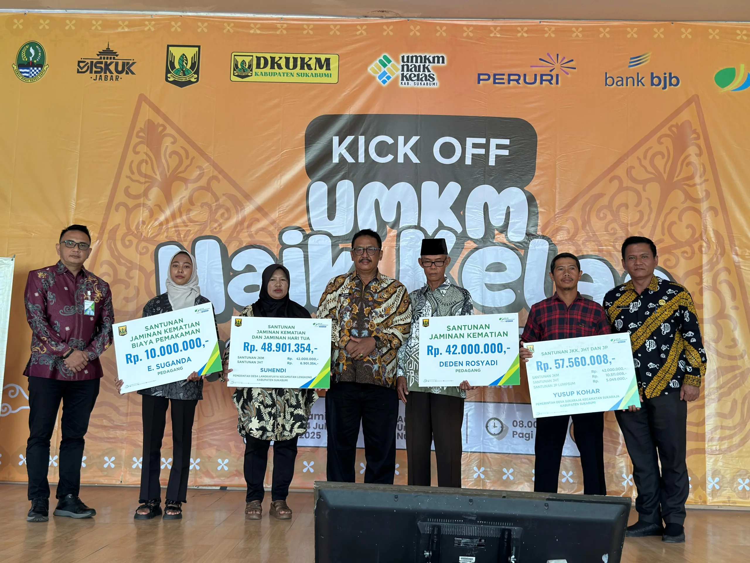 BPJS Ketenagakerjaan Cabang Sukabumi Dorong Peserta Kick Off Program UMKM Naik Kelas Kabupaten Sukabumi Tahun 2025