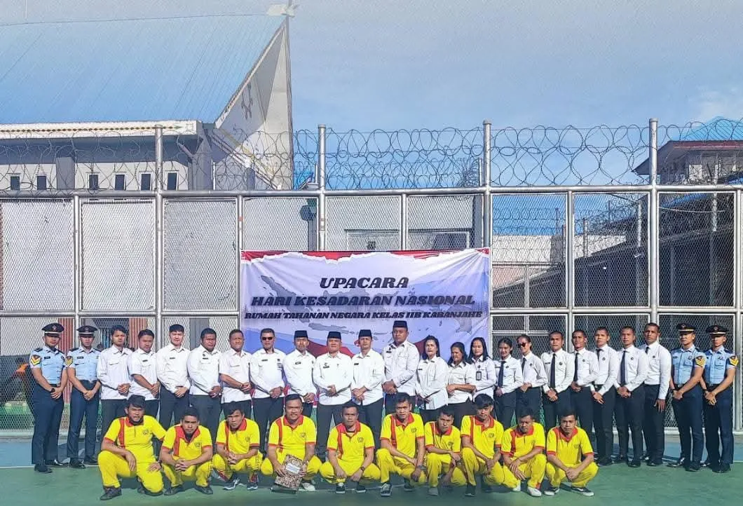 Menanamkan Nilai Nilai Nasionalisme,Rutan Kabanjahe Upacara Hari Kesadaran Nasional