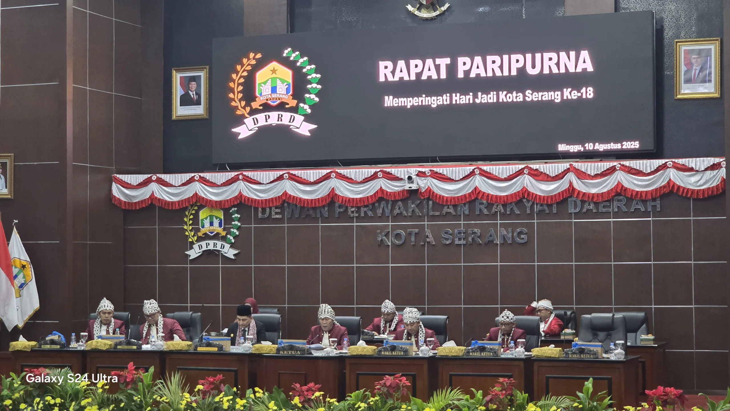 HUT Kota Serang ke-18, Ketua DPRD Muji Rohman Pimpin Rapat Paripurna
