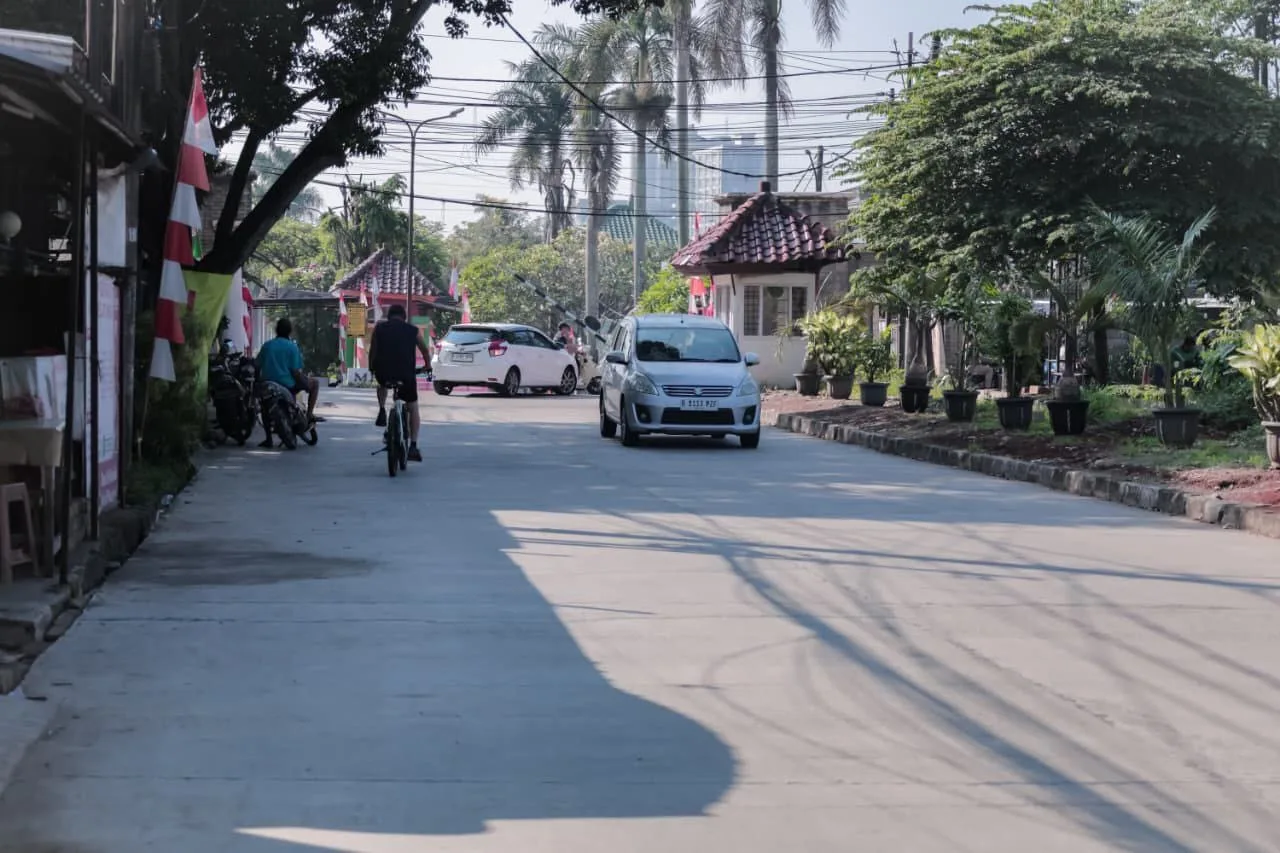 Jalan Magnolia di Serpong Utara Rampung Diperbaiki Pemkot Tangsel, Kini Lebih Nyaman Dilalui