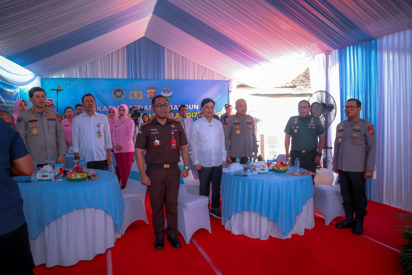Wagub Banten A Dimyati Kusumah Bersama Wakapolda Banten Ikuti Grounbreaking SPPG Serentak