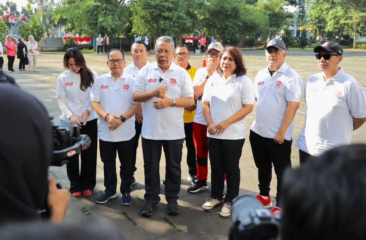 Semarak HUT ke-80 RI di Tangsel, Benyamin Ikuti Lomba Bersama Forkopimda Tangsel
