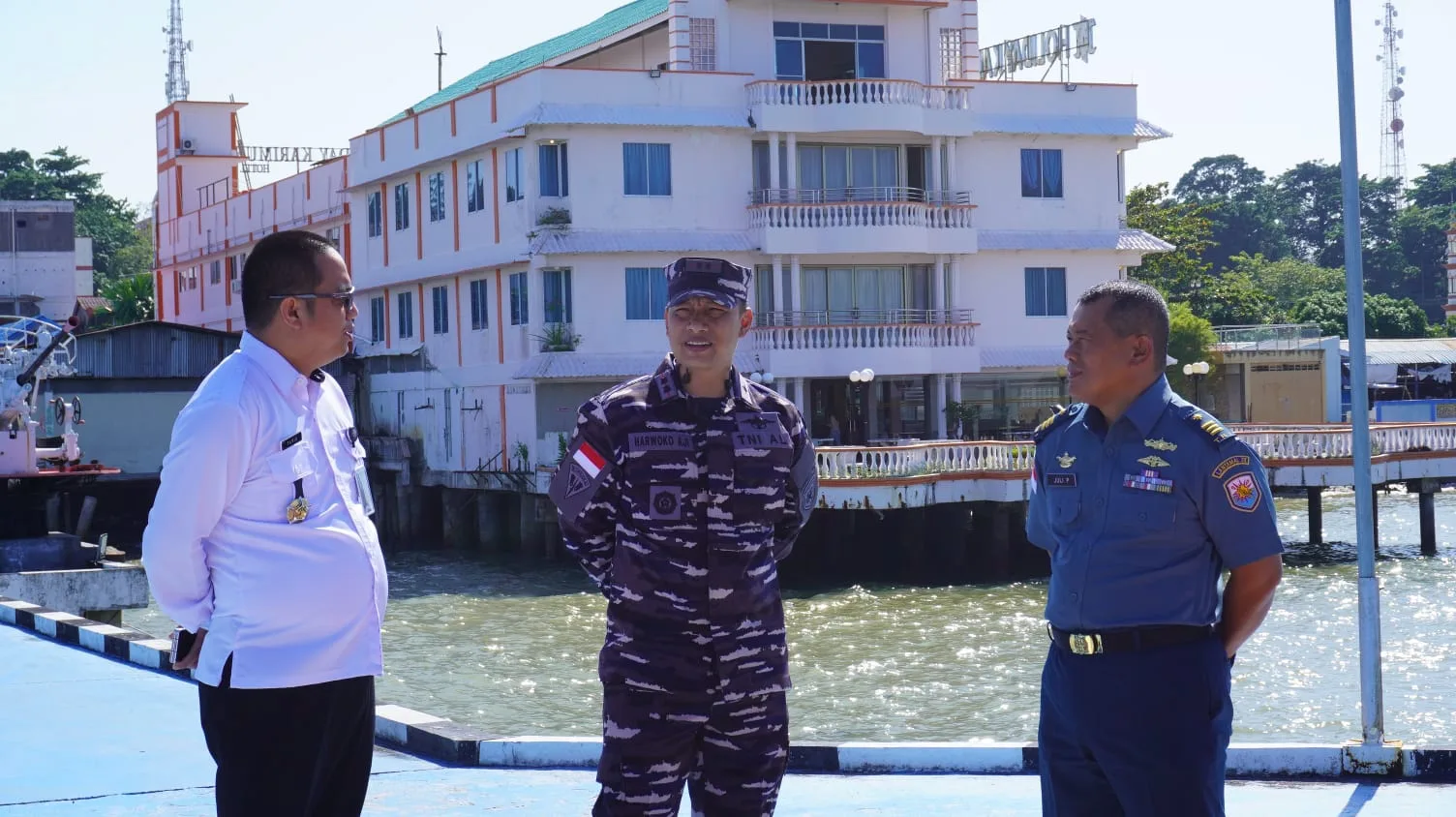 Perkuat Koordinasi, Kepala Imigrasi Tanjung Balai Karimun Sambangi Danlanal Tanjung Balai Karimun