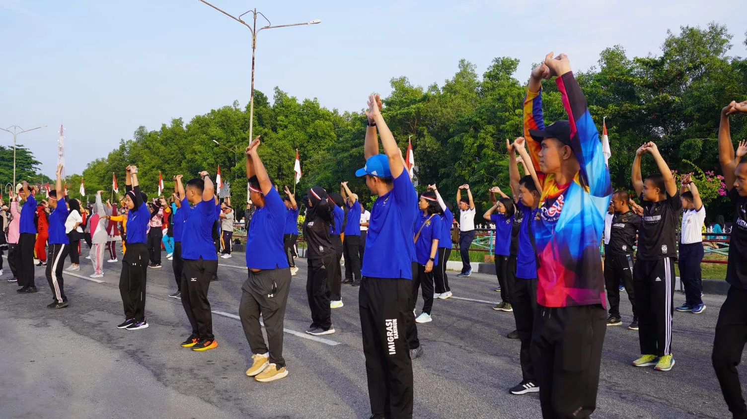 Imigrasi Tanjung Balai Karimun Meriahkan Olahraga Bersama Jelang HUT RI Ke-80