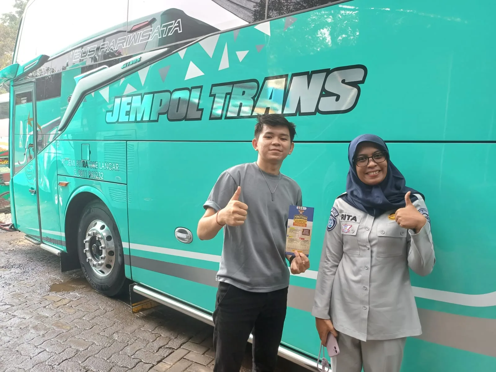 Kunjungi PO Bus Jempol Jasa Raharja Tangerang Ingatkan Manfaat Program Pemutihan Pajak Kendaraan