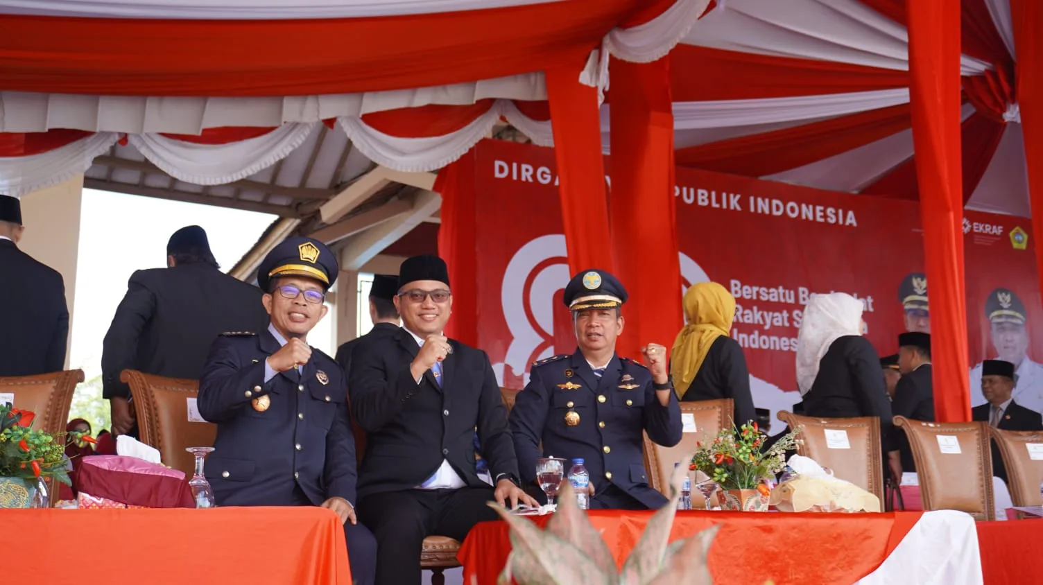 Kepala Imigrasi Tanjung Balai Karimun Hadiri Upacara Peringatan Hari Kemerdekaan RI Ke-80 di Panggung Rakyat Putri Kemuning Coastal Area