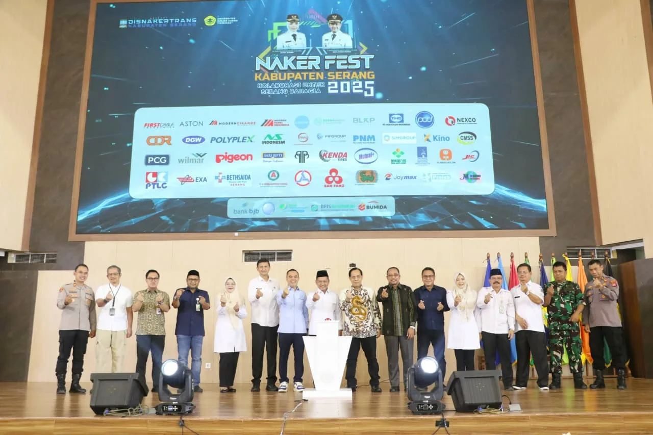 Wabup Najib Hamas Sebut Naker Fest 2025 Bentuk Komitmen Pemkab Serang Tingkatkan Kualifikasi SDM