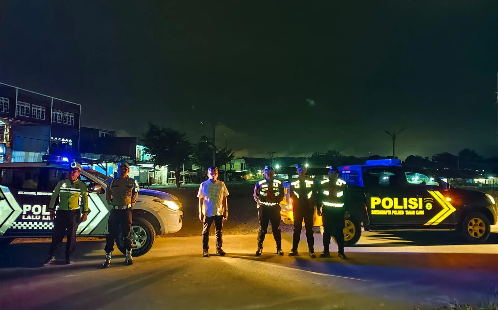 Polres Tanah Karo Gelar Patroli Stasioner Antisipasi 3C dan Tawuran di Seputaran Kota Kabanjahe