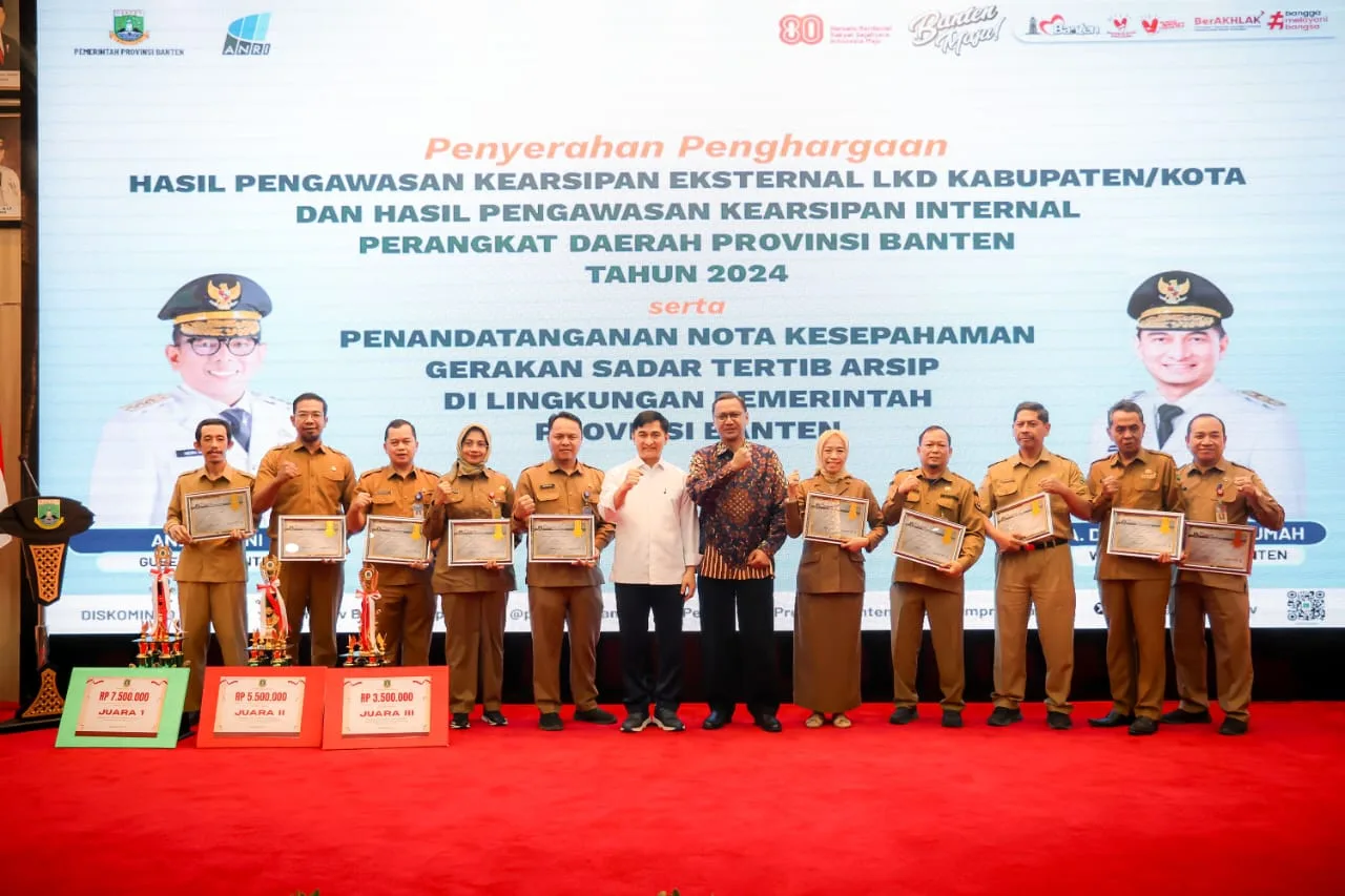 Penghargaan Kearsipan, Wagub Banten A Dimyati Natakusumah: Arsip Penting Untuk Dikelola Dengan Baik