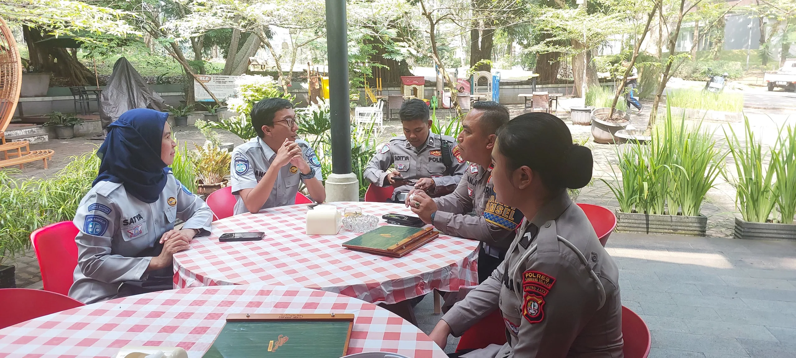 Sambut HUT RI ke 80 Jasa Raharja dan Polres Tangsel  Agendakan  Aksi Keselamatan Lalu Lintas di Wilayah Serpong