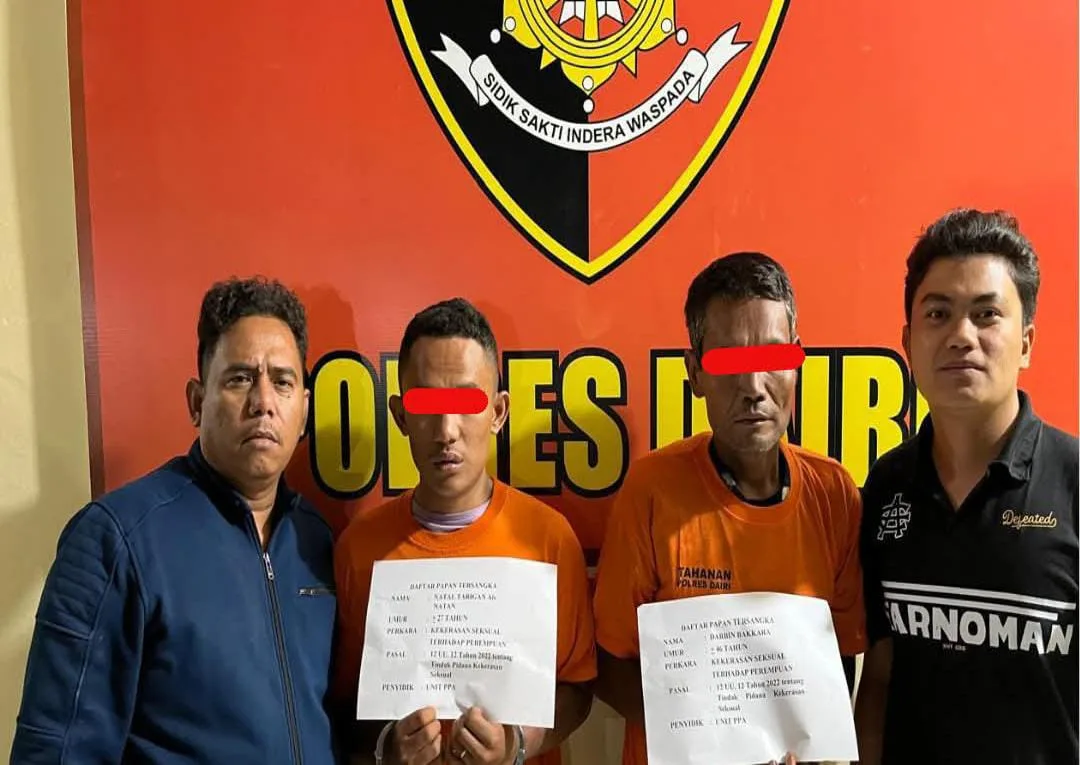 Polres Dairi Berhasil Amankan 2 Tersangka Kasus Pemerkosaan