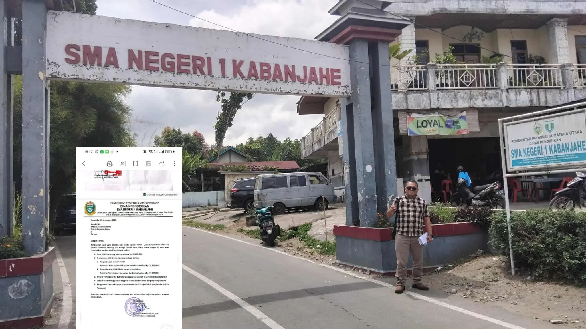 SMA Negeri I Kabanjahe Penerima Dana Bos Kinerja 2025,Ini Kata Kepala Sekolah Eddiyanto Bangun