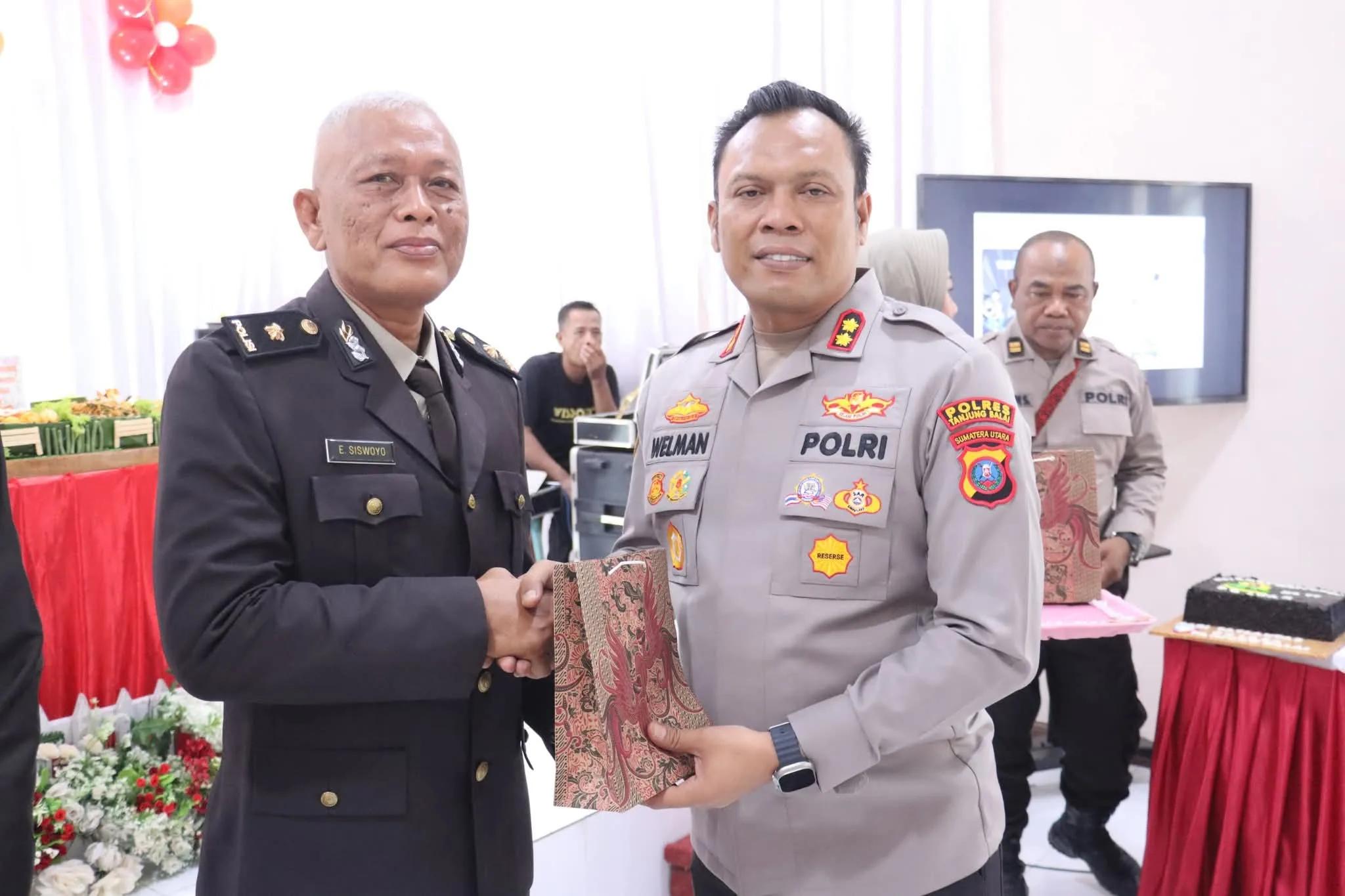 Polres Tanjung Balai Gelar Acara Syukuran dan Pelepasan Purna Bhakti