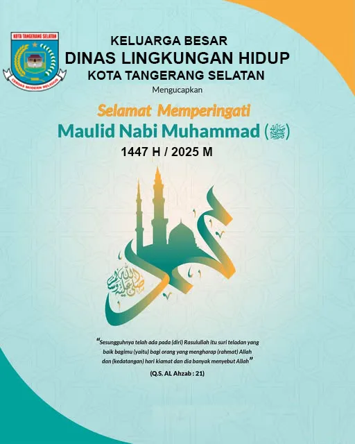 Ucapan Maulid Nabi 1447 H/ 2025 M DLH Kota Tangerang Selatan
